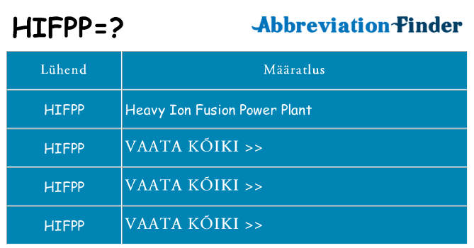 Mida hifpp seista