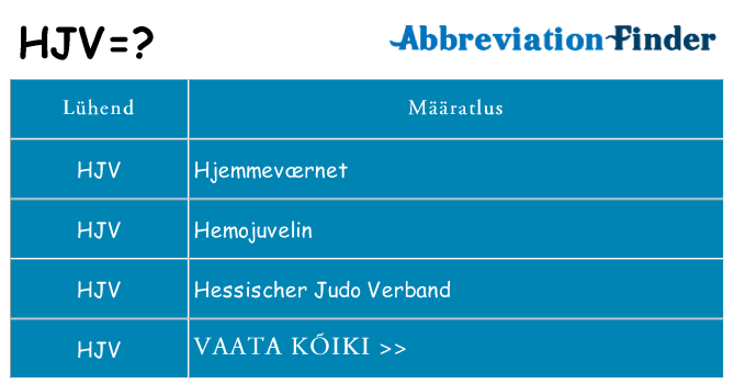 Mida hjv seista