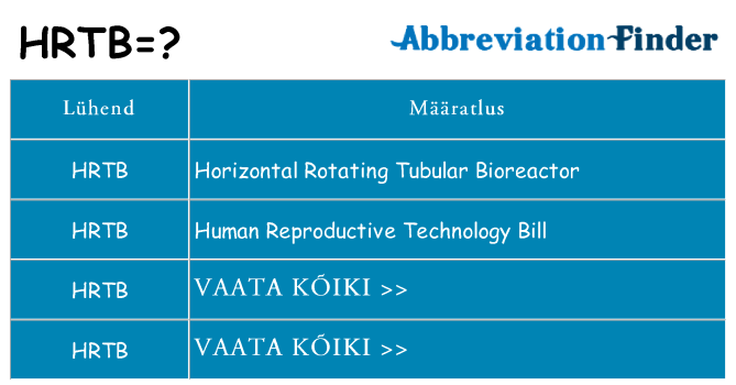 Mida hrtb seista
