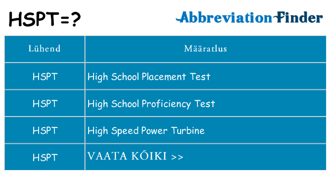 Mida hspt seista