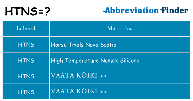 Mida htns seista