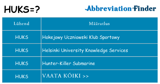 Mida huks seista