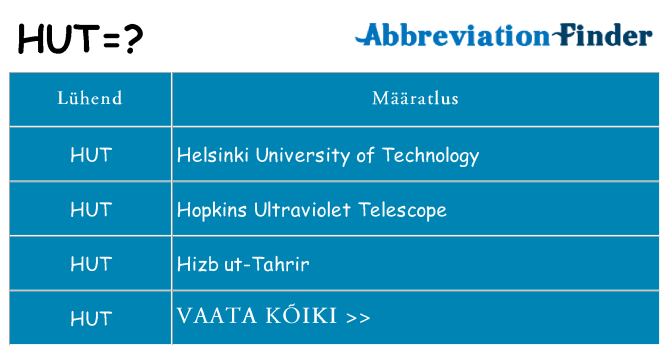 Mida hut seista