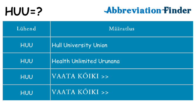 Mida huu seista