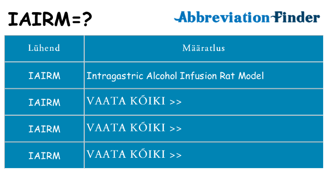 Mida iairm seista