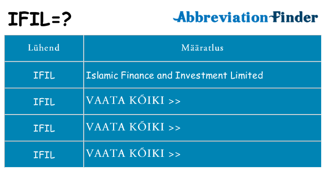 Mida ifil seista
