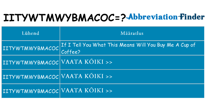 Mida iitywtmwybmacoc seista