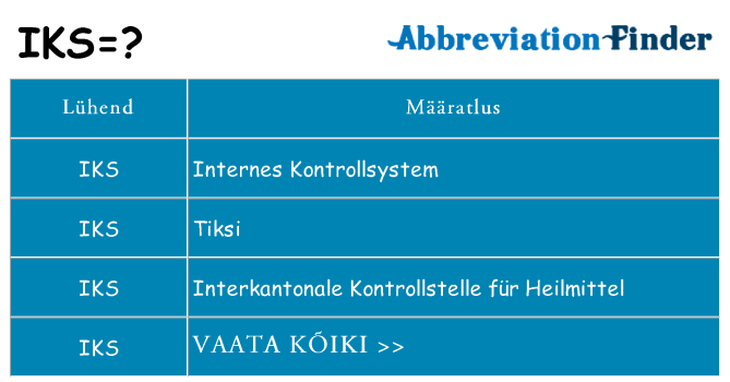 Mida iks seista