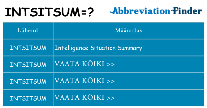 Mida intsitsum seista