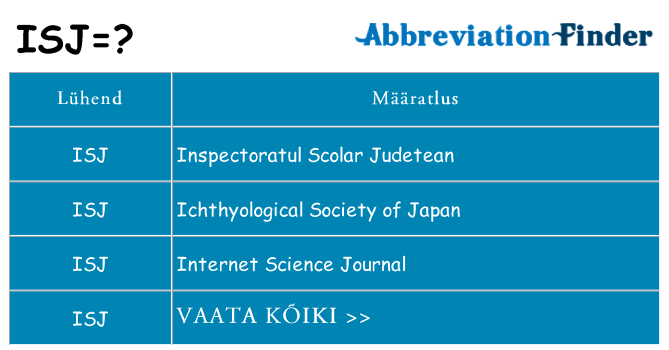 Mida isj seista