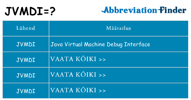 Mida jvmdi seista