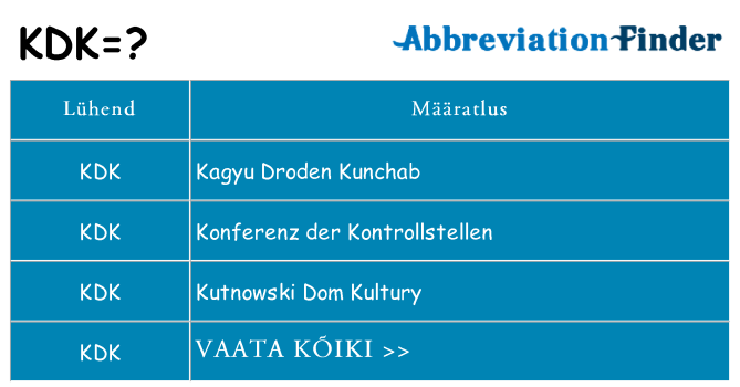 Mida kdk seista
