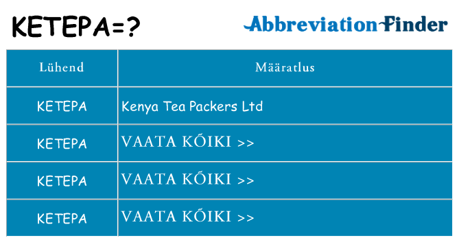 Mida ketepa seista