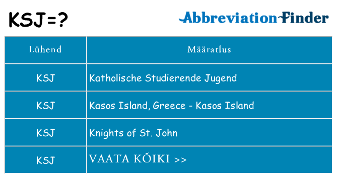 Mida ksj seista
