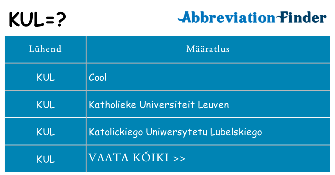 Mida kul seista