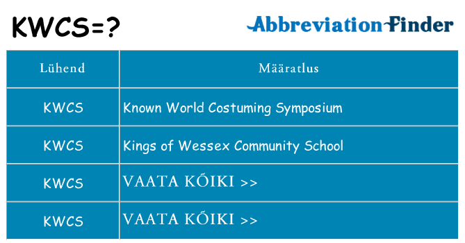 Mida kwcs seista