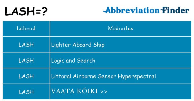 Mida lash seista
