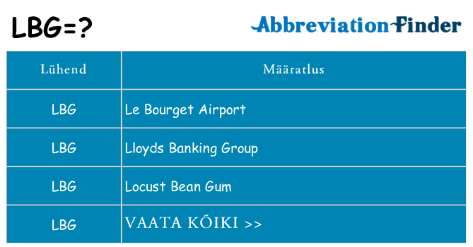 Mida lbg seista