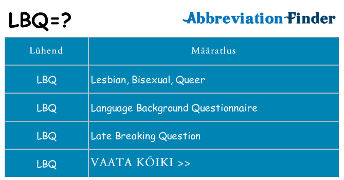 Mida lbq seista