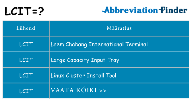 Mida lcit seista