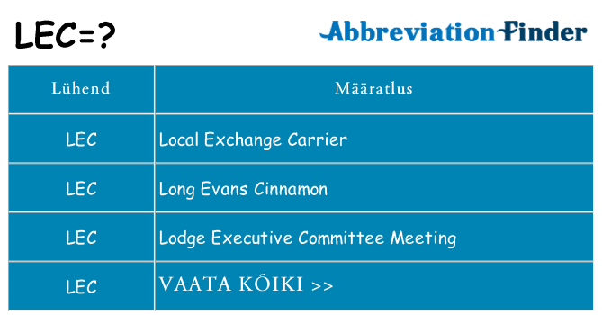 Mida lec seista