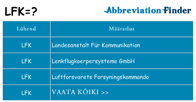 Mida lfk seista