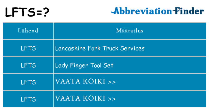 Mida lfts seista