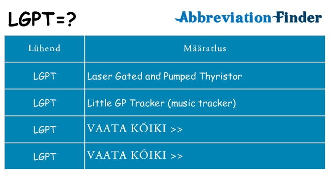 Mida lgpt seista
