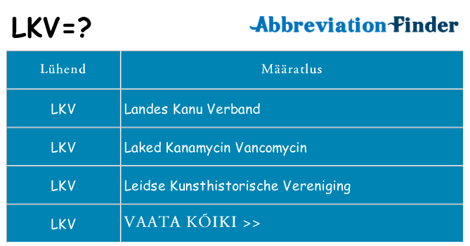 Mida lkv seista