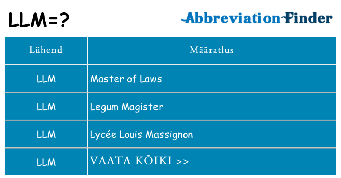 Mida llm seista
