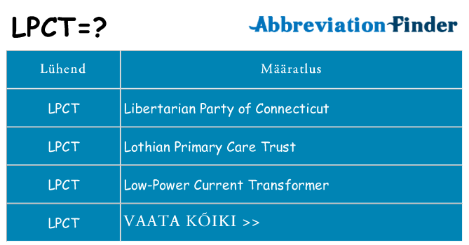 Mida lpct seista