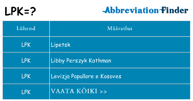 Mida lpk seista
