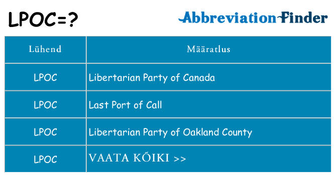 Mida lpoc seista