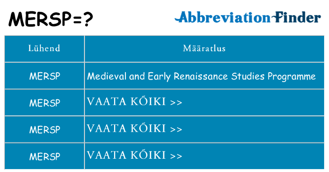 Mida mersp seista