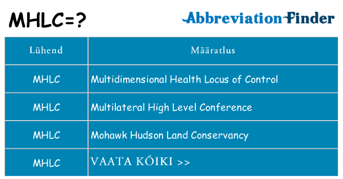 Mida mhlc seista