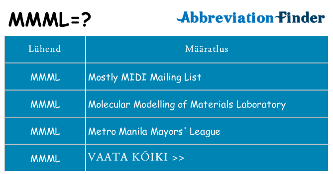 Mida mmml seista