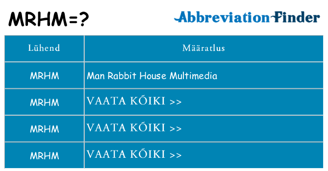 Mida mrhm seista