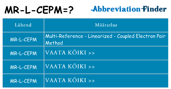 Mida mr-l-cepm seista