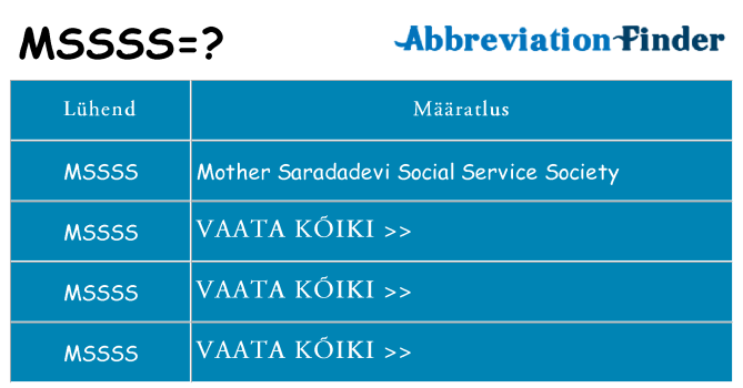 Mida mssss seista