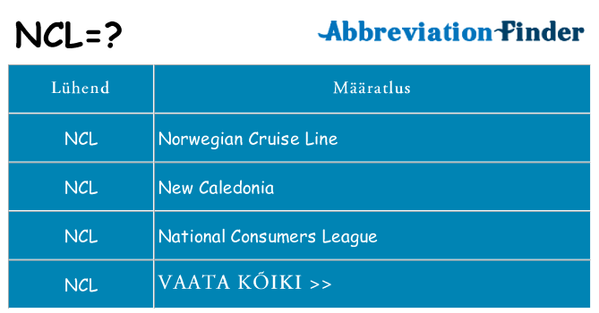 Mida ncl seista
