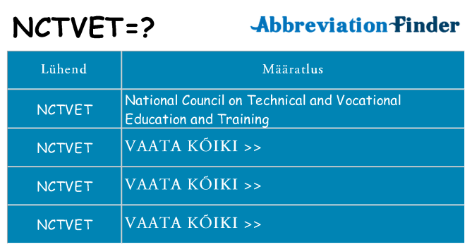 Mida nctvet seista