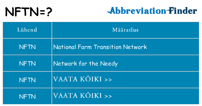 Mida nftn seista