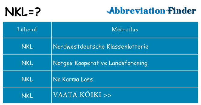 Mida nkl seista