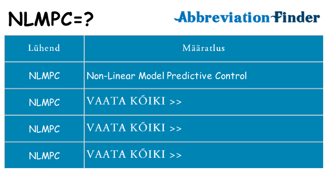 Mida nlmpc seista
