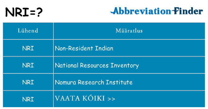 Mida nri seista