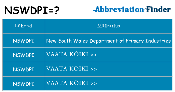 Mida nswdpi seista