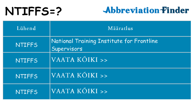 Mida ntiffs seista