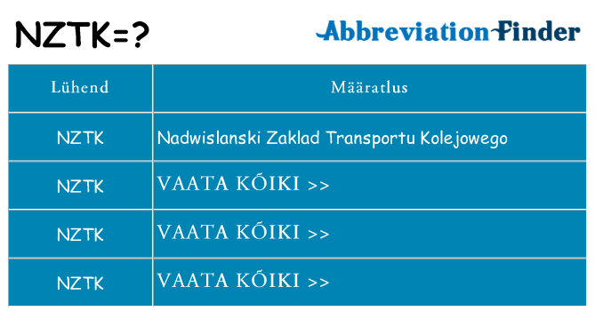 Mida nztk seista