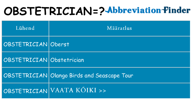 Mida obstetrician seista