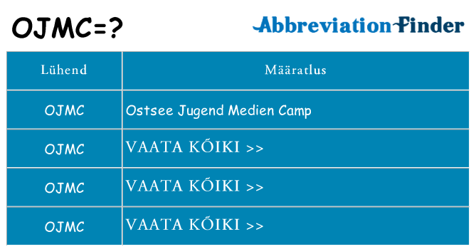 Mida ojmc seista